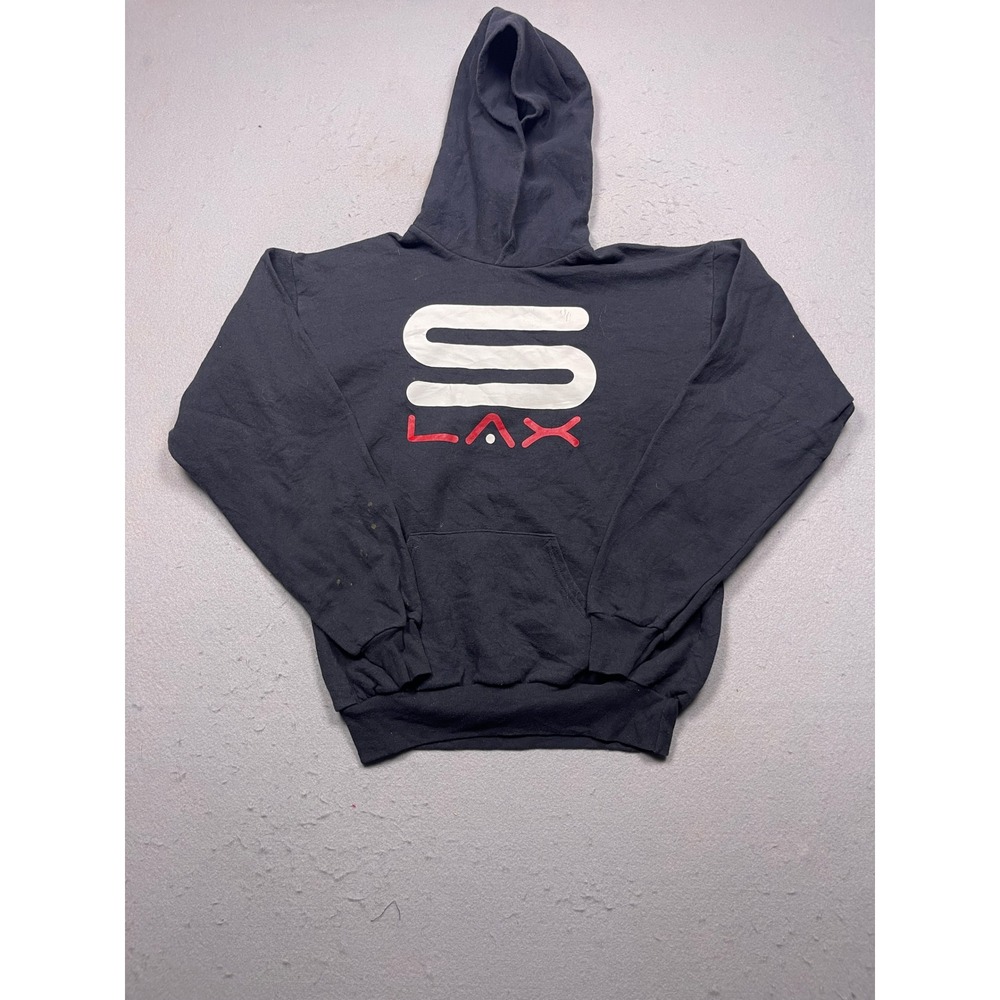 Hanes Hoodie Cotton Blend Black Graphic Youth XL Boys